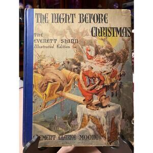 The Night Before Christmas hard back book by Clement Clarke Moore 1942